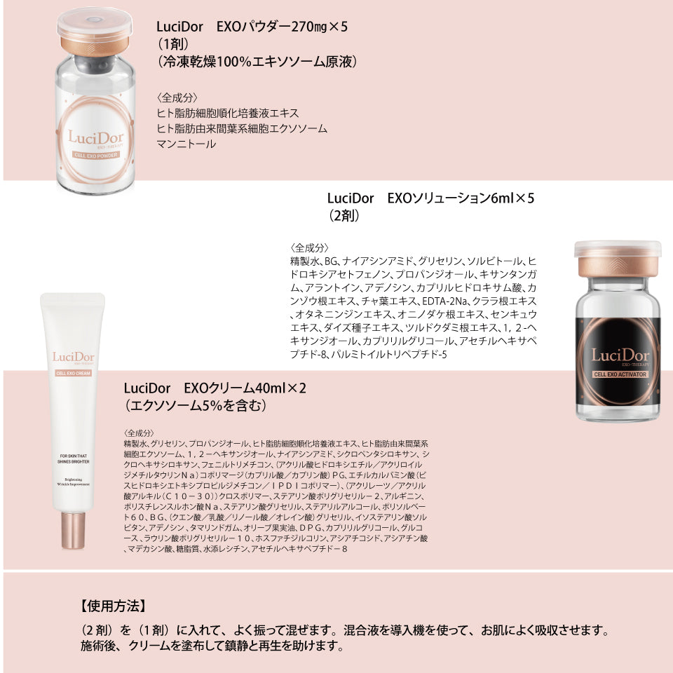 LuciDor CELL EXO セット【salon ONLY】